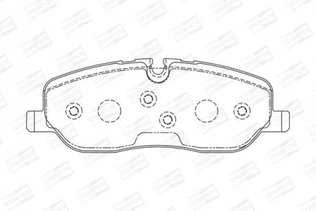 LANDROVER Тормозные колодки передн. Range Rover Sport 05-, Discovery 04- CHAMPION 572521CH