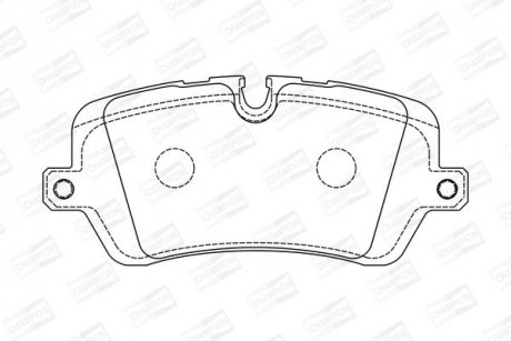 LANDROVER Тормозные колодки задн.Discovery V,Range Rover IV,Sport 12- CHAMPION 573439CH