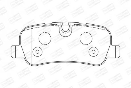LANDROVER Тормозные колодки задн.Range Rover Sport 05-,Discovery 04- CHAMPION 572522CH