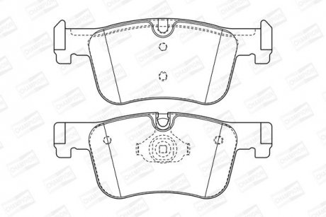 BMW Тормозн.колодка передн.1 F20,3 F30,4 Gran Coupe,F32 12- CHAMPION 573419CH