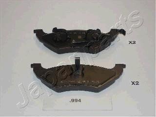 CHRYSLER Тормозные колодки дисковые Voyager,Caravan 95- JAPANPARTS PP-994AF (фото 1)