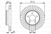 JEEP Диск тормозной передн.Cherokee 08-, Dodge Nitro 07- BOSCH 0986479U04 (фото 1)