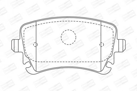 VW Тормозные колодки задн.Audi A4/A6/A8 04-T5 CHAMPION 573219CH