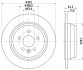 ROVER Диск торм. задний Freelander 2,0-2,2 -14 HELLA 8DD 355 126-781 (фото 1)