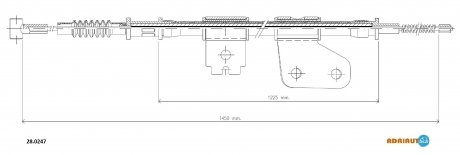 Трос ручного гальма ADRIAUTO 28.0247 (фото 1)