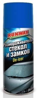 0.4л Размораживатель стекла и замков (аэроз) RUNWAY RW6084 (фото 1)