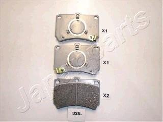 MAZDA Колодки тормозные передн.323 85-93 JAPANPARTS PA-326AF (фото 1)