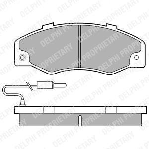 RENAULT Тормозные колодки передние R21 86- Delphi LP489