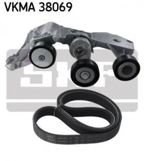 Поликлиновой ременный комплект SKF VKMA 38069 (фото 1)