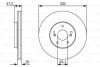 Тормозной диск BOSCH 0986479R47 (фото 1)