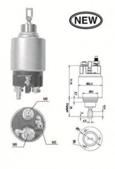 Тяговое реле, стартер MAGNETI MARELLI 940113050554