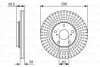 TOYOTA Диск тормозной перед. (вентил.) Camry 01- BOSCH 0986479664 (фото 1)