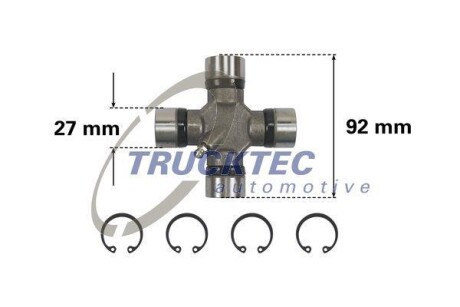 Крестовина TRUCKTEC AUTOMOTIVE 02.34.043