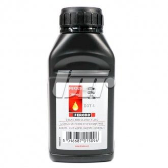 Тормозная жидкость DOT4 250ml FERODO FBX025