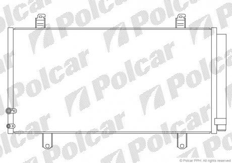 Радиатор кондиционера Polcar 81E2K81K