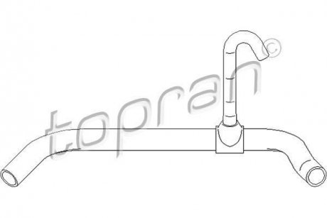 Шланг радіатора (система охолодження) TOPRAN / HANS PRIES 111799 (фото 1)