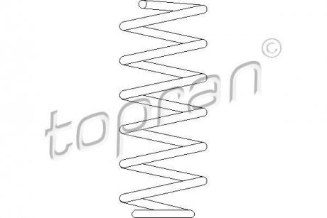 Пружина ходової частини TOPRAN / HANS PRIES 109528