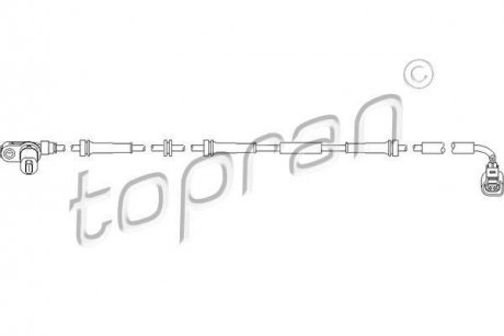 Датчик частоти обертання колеса TOPRAN / HANS PRIES 110491 (фото 1)