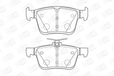 VW Тормозные колодки задн.Audi A3,Golf VII,Touran 12- CHAMPION 573409CH