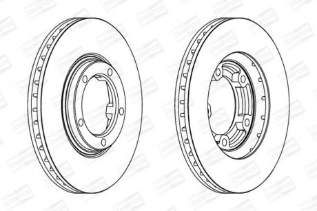 MITSUBISHI Диск тормозной передн. L300/400,Space Gear CHAMPION 562800CH