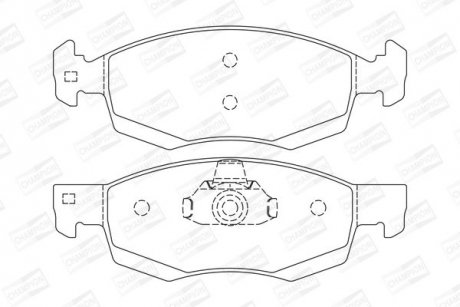RENAULT Тормозные колодки передн. Logan,Duster CHAMPION 573295CH