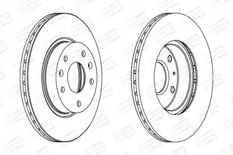 LANDROVER Диск тормозной передн.Freelander 00- CHAMPION 562225CH