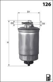 Фільтр палива (аналогWF8045/KL180) MECAFILTER ELG5210