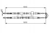 OPEL Трос ручн.тормоза лев./прав Meriva -10 (1610mm) BOSCH 1987477936 (фото 1)