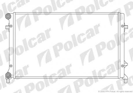 Радіатор охолодження двигуна Polcar 133108A1 (фото 1)