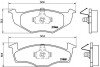 Гальмівні колодки, дискове гальмо (набір) BREMBO P 85 031 (фото 1)