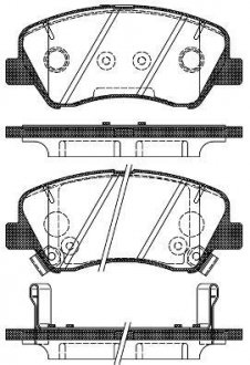 Колодки тормозные дисковые передние WOKING P15883.02 (фото 1)