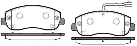 Колодки тормозные дисковые передние WOKING P15493.01