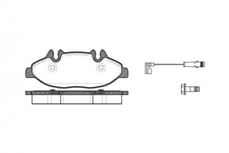 Колодки тормозные дисковые передние WOKING P10093.02