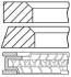 Кольца поршневые на 1 цилиндр GOETZE 08-784600-00 (фото 1)