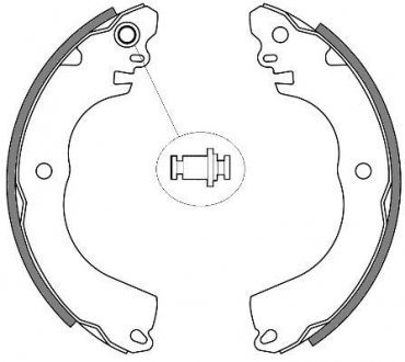 Колодки тормозные барабанные WOKING Z4257.00