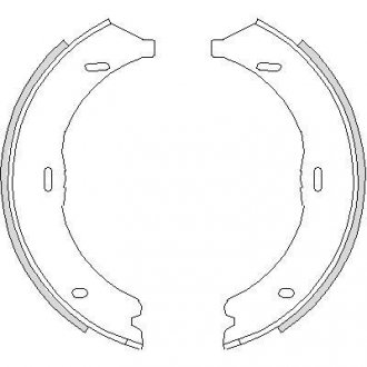 Колодки тормозные барабанные WOKING Z4745.00
