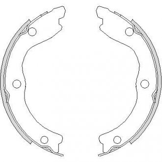 Колодки тормозные барабанные WOKING Z4736.00
