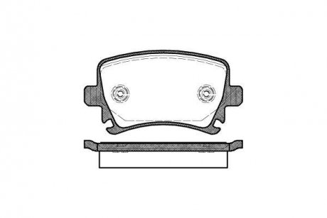 Гальмівні колодки задні Caddy III/Golf V/Audi A4 03- WOKING P11313.00