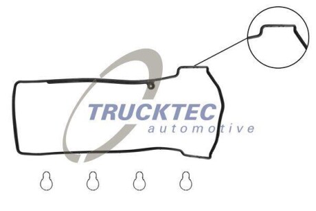 Прокладка клапанної кришки, OM611 2.2CDI TRUCKTEC AUTOMOTIVE 02.10.119