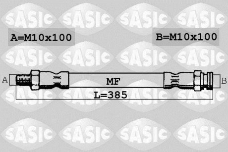 Шланг гальмівний SASIC 6600026 (фото 1)