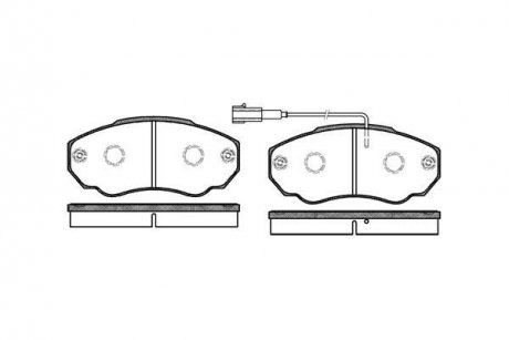 Колодки гальмівні передні 02-06 R15 (1.4t) ROADHOUSE 2960.01 (фото 1)