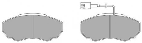 Колодки гальмівні передні 02-06 R15 (1.4t) FREMAX FBP-1293 (фото 1)
