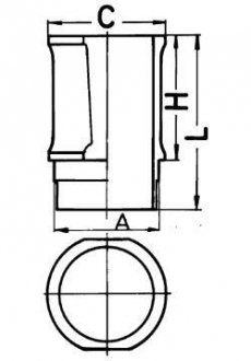 Гільза циліндра двигуна KOLBENSCHMIDT 89 301 110 (фото 1)