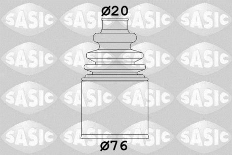 Пильовик шруса (внутр.) 1.6-1.9D 96- (с стаканом) SASIC 2873483 (фото 1)
