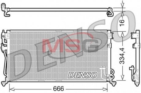 Радіатор кондиціонера DENSO DCN45002 (фото 1)