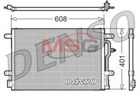 Радіатор кондиціонера DENSO DCN02012