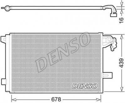 Радіатор кондиціонера DENSO DCN32063 (фото 1)