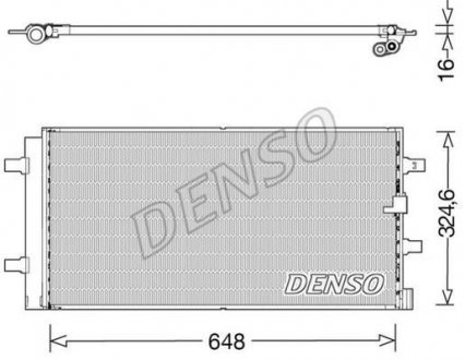 Радіатор кондиціонера DENSO DCN02044 (фото 1)