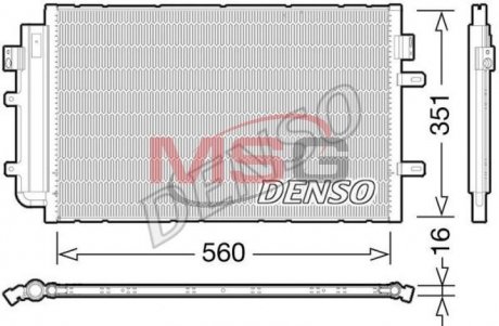 Радіатор кондиціонера DENSO DCN12005 (фото 1)