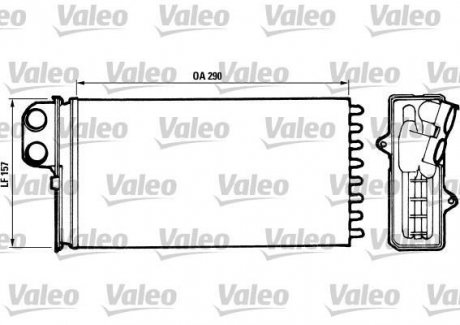 Радіатор обігрівача Valeo 812037 (фото 1)